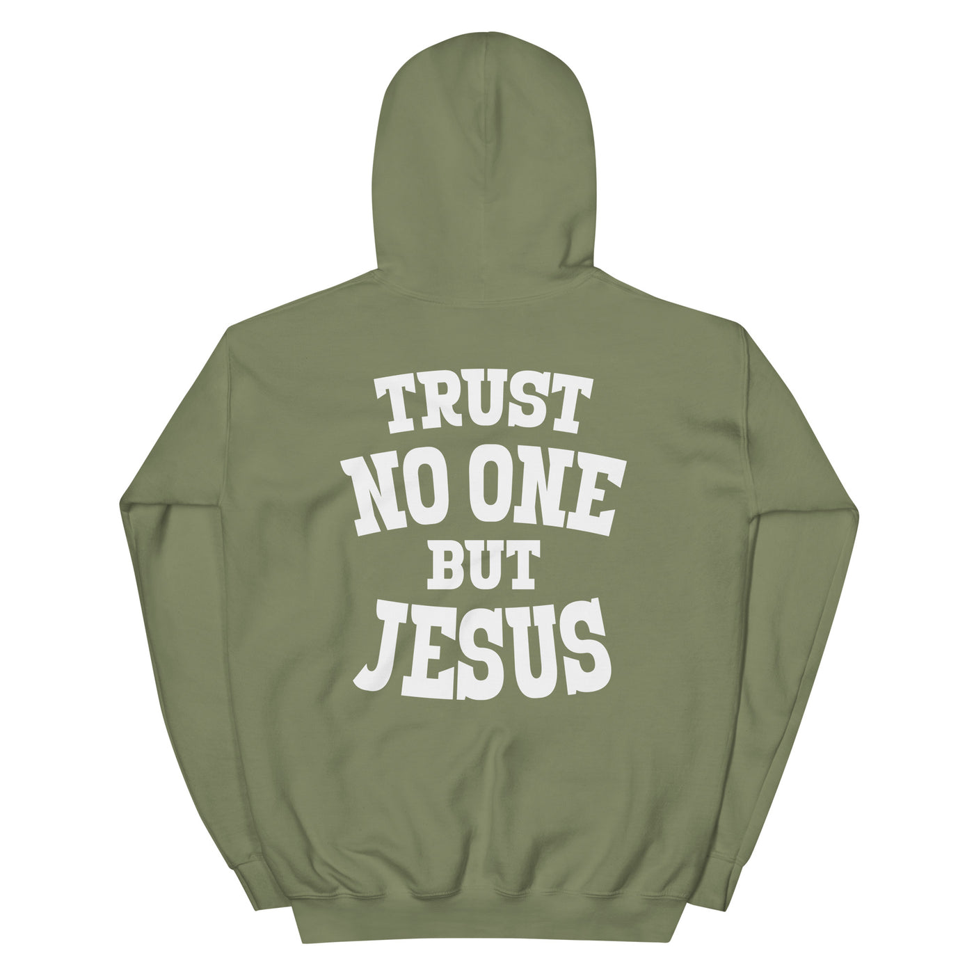 F&H Christian Cross Trust No One But Jesus Two Sided  Womens Hoodie