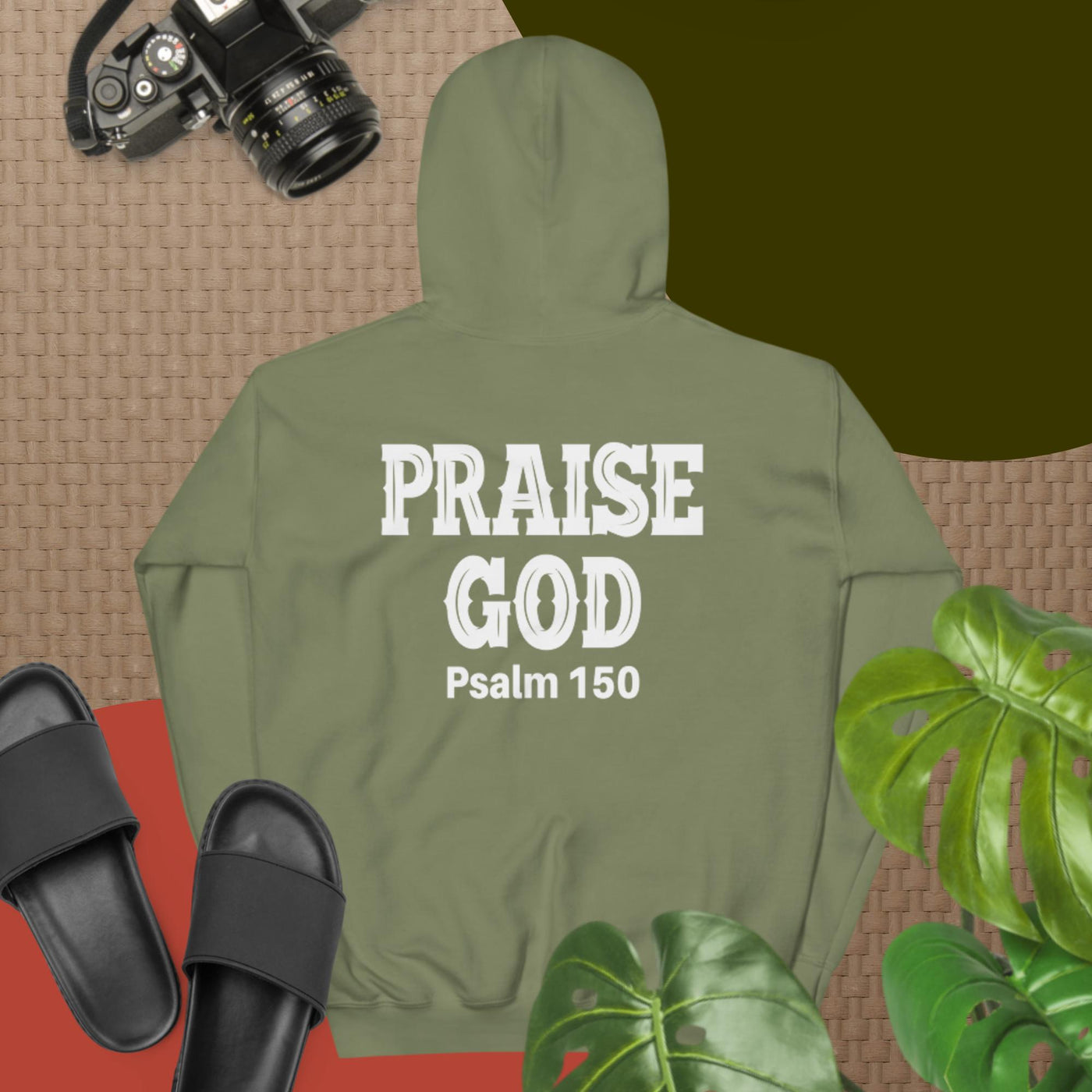 F&H Christian Praise God Two sided Mens Hoodie