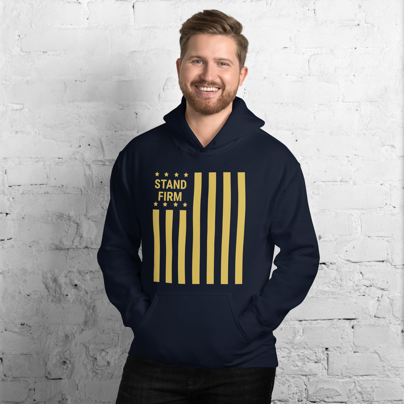 F&H Christian Stand Firm Men's Hoodie - Faith and Happiness Store