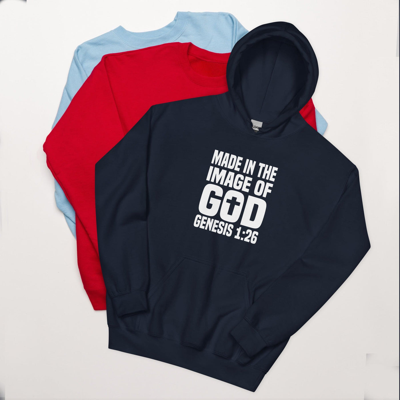 F&H Christian Made In the image of God Mens Hoodie