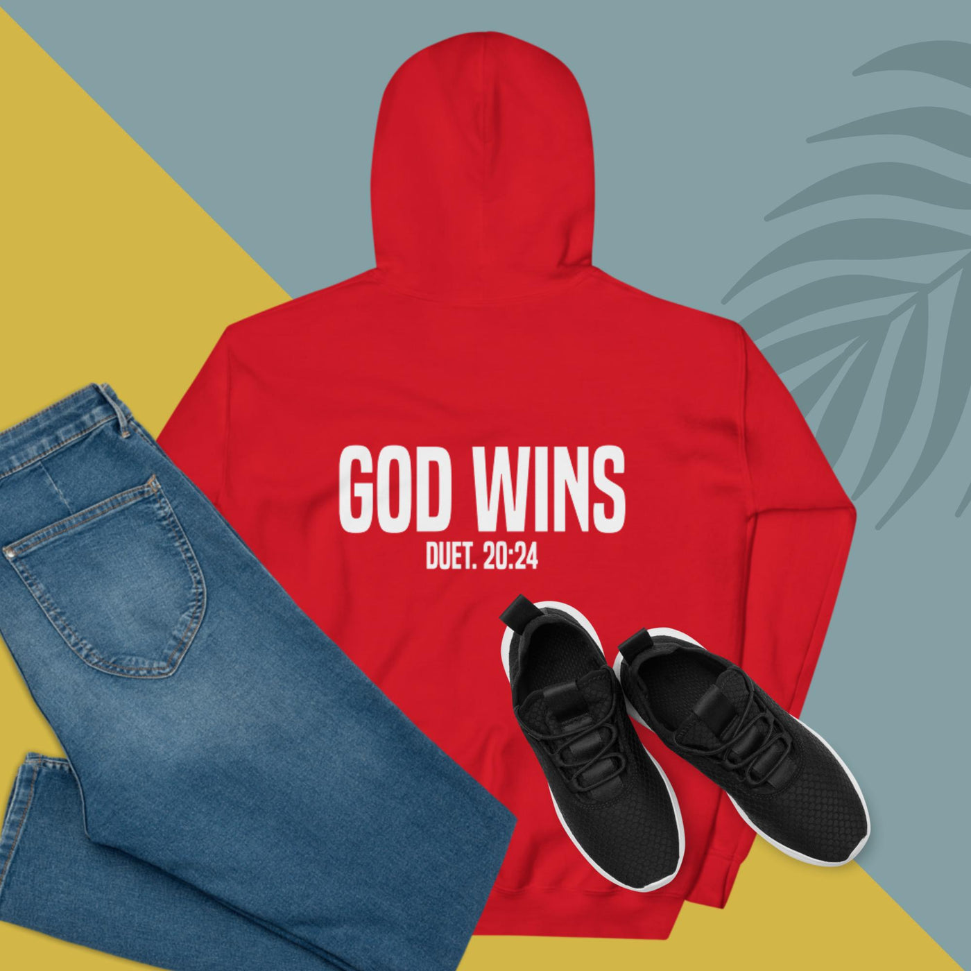 F&H Christian God Wins Two Sided Womens Hoodie