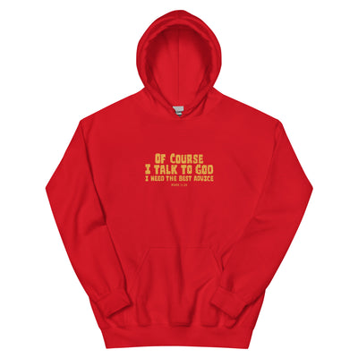 F&H Christian Of Course I Talk to God Men's Hoodie - Faith and Happiness Store