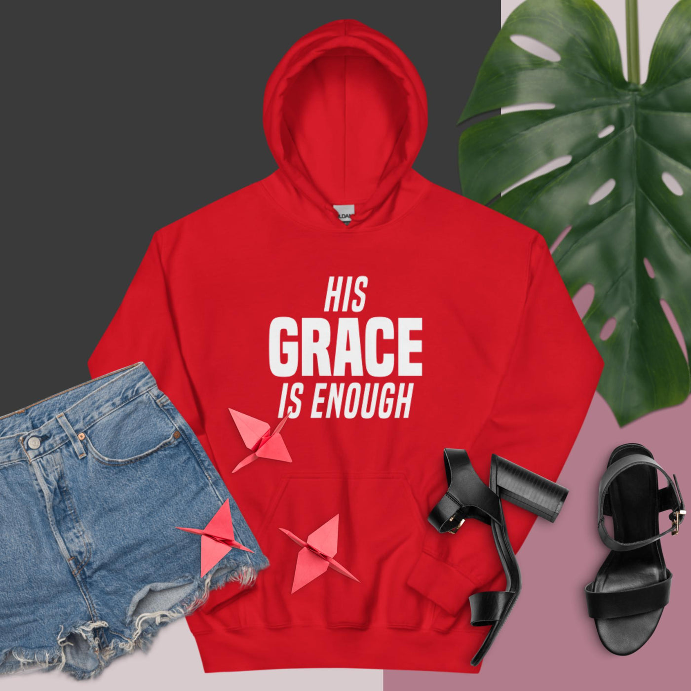 F&H Christian His Grace Is Enough Womens Hoodie