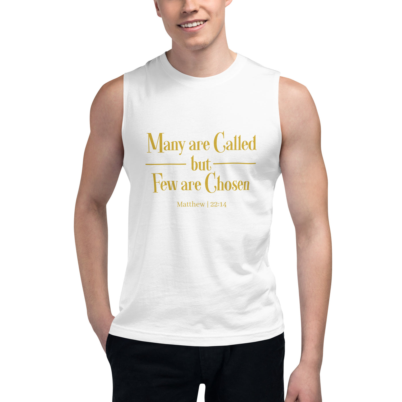 F&H Christian Many are called few are chosen Mens Tank Muscle Shirt