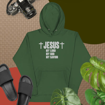 F&H Christian Jesus My Lord My God Embroidered Unisex Hoodie