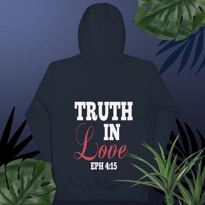F&H Christian Truth In Love Two Sided Womens Hoodie