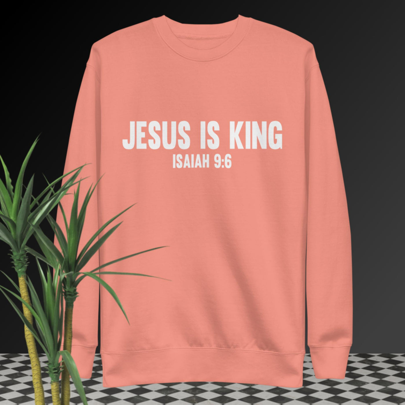 Jesus Is King Womens Premium Sweatshirt