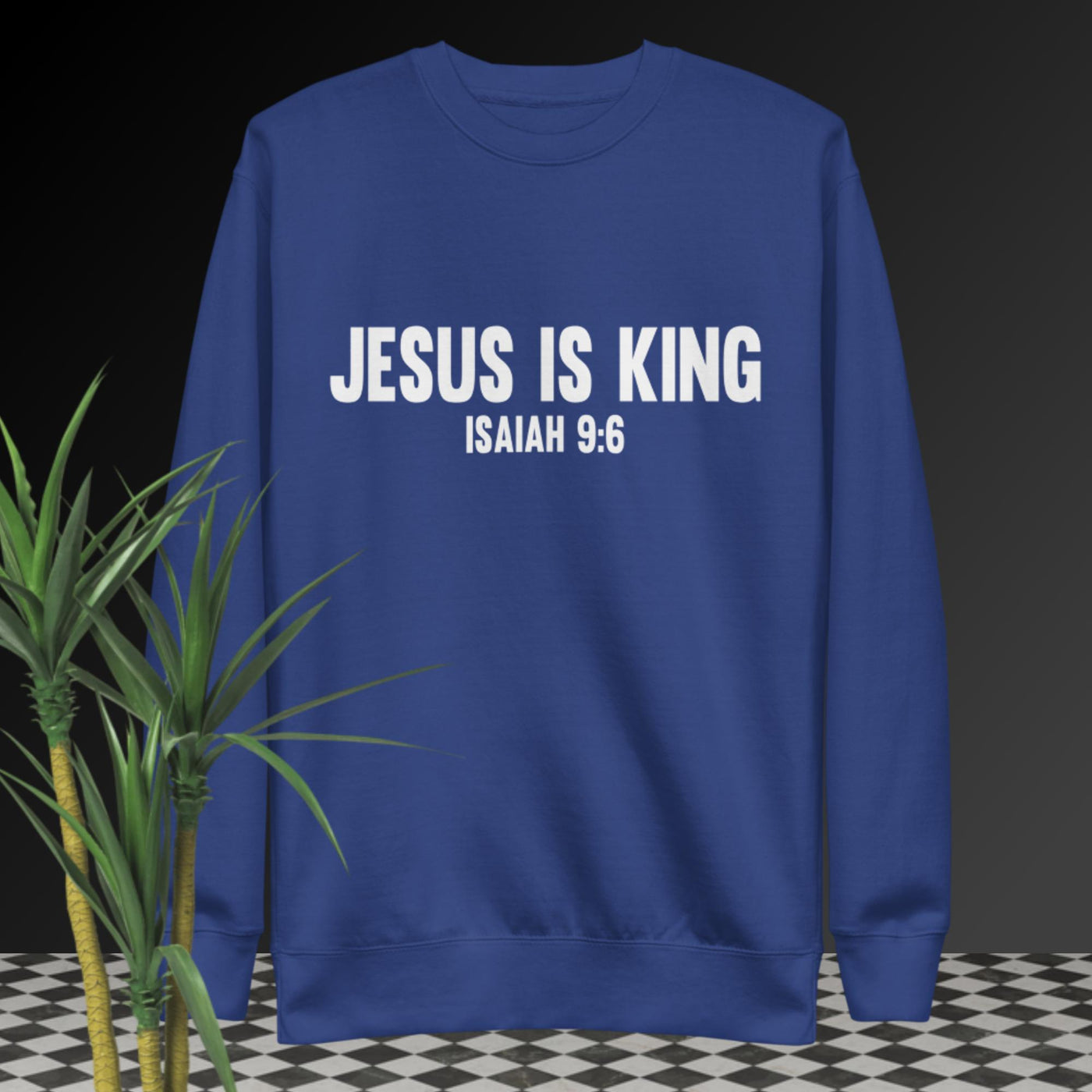 Jesus Is King Womens Premium Sweatshirt
