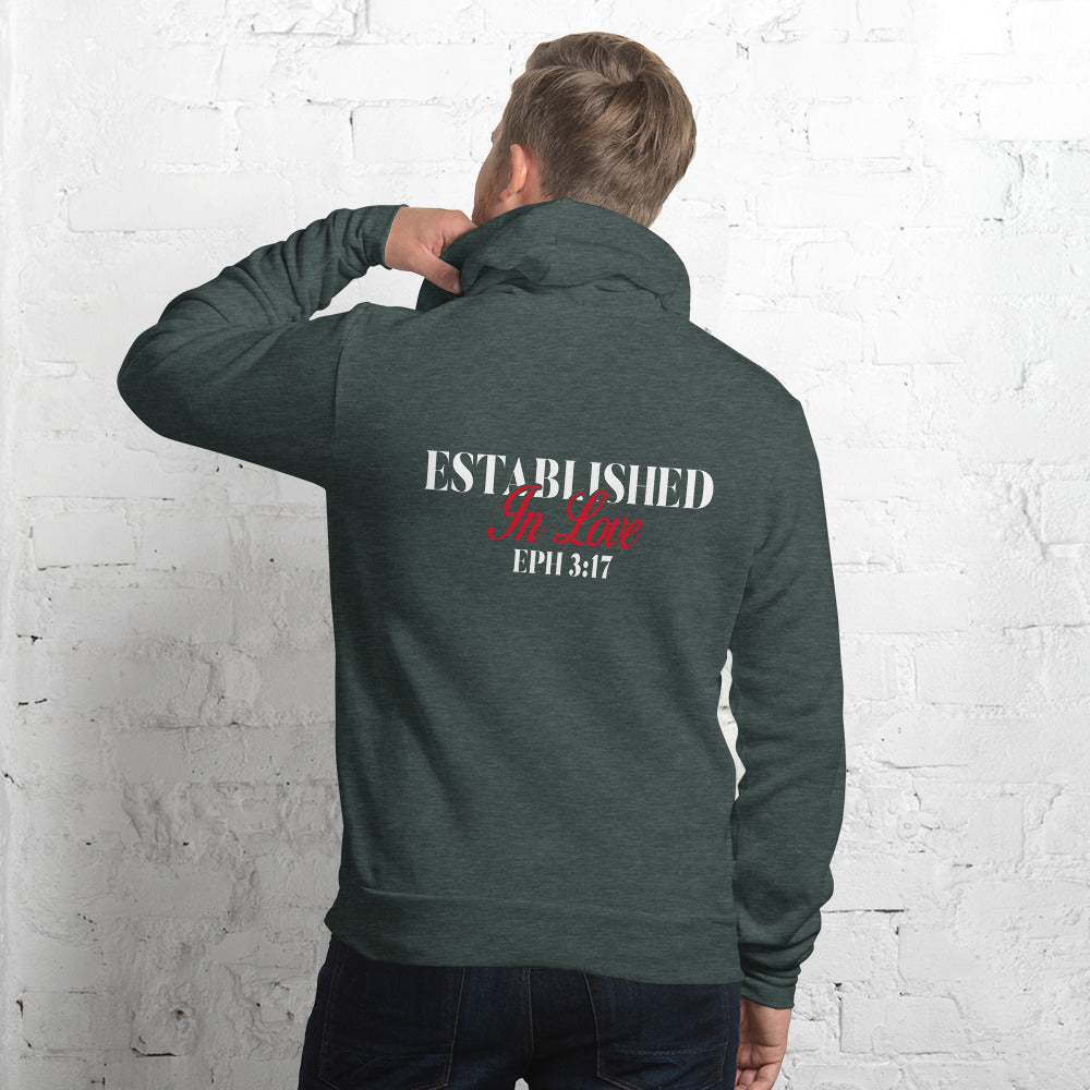 F&H Christian Team Jesus Established in Love Unisex hoodie