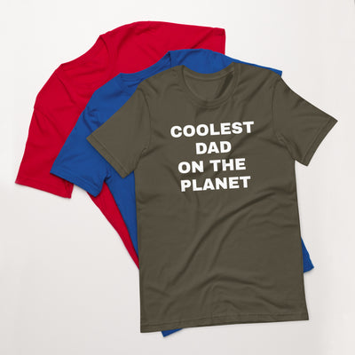 F&H Christian Coolest Dad on the Planet  Mens T-shirt