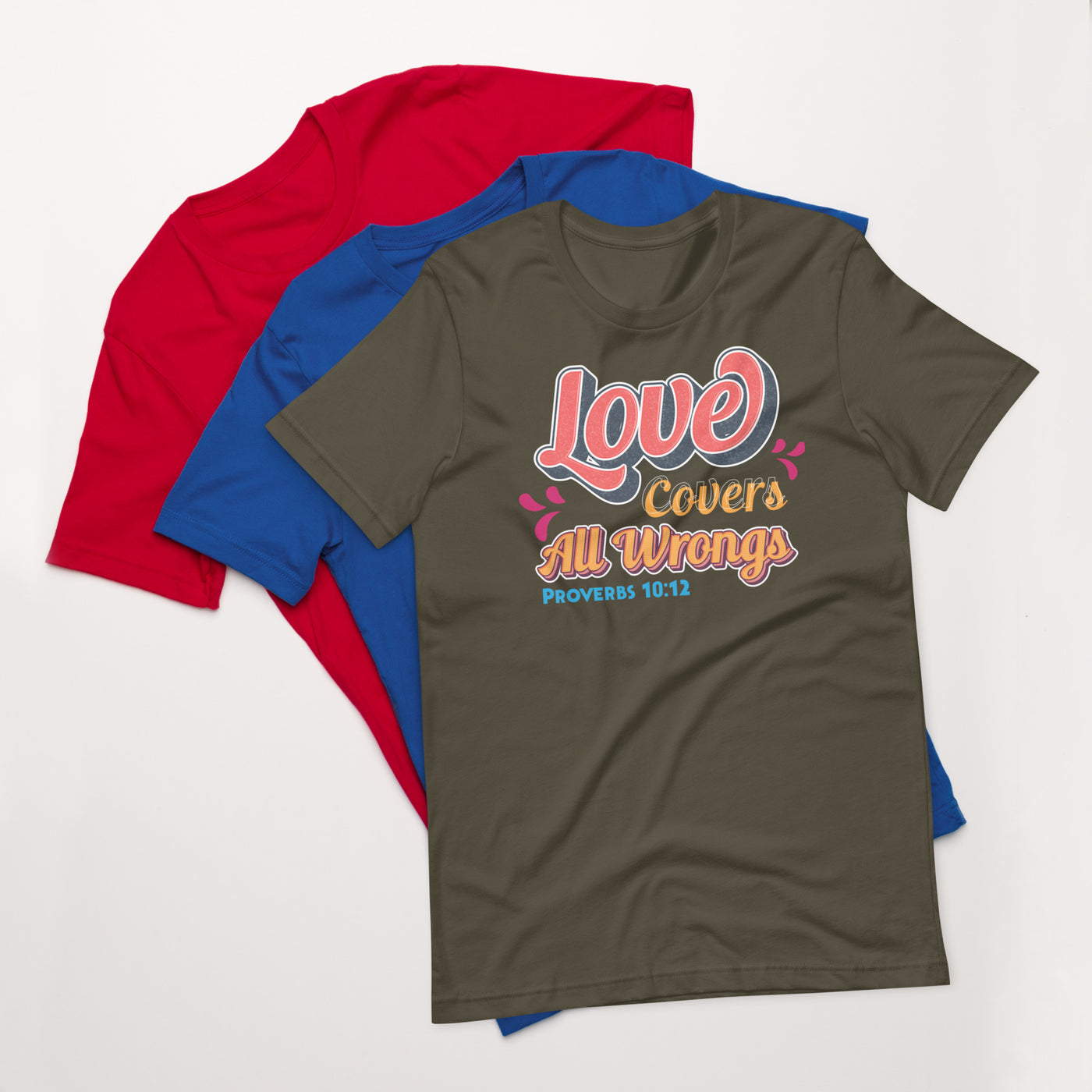 F&H Christian Love Covers All Wrongs Womens T-shirt