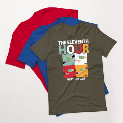 F&H The Eleventh Hour Matthew 20:6 Womens T-shirt