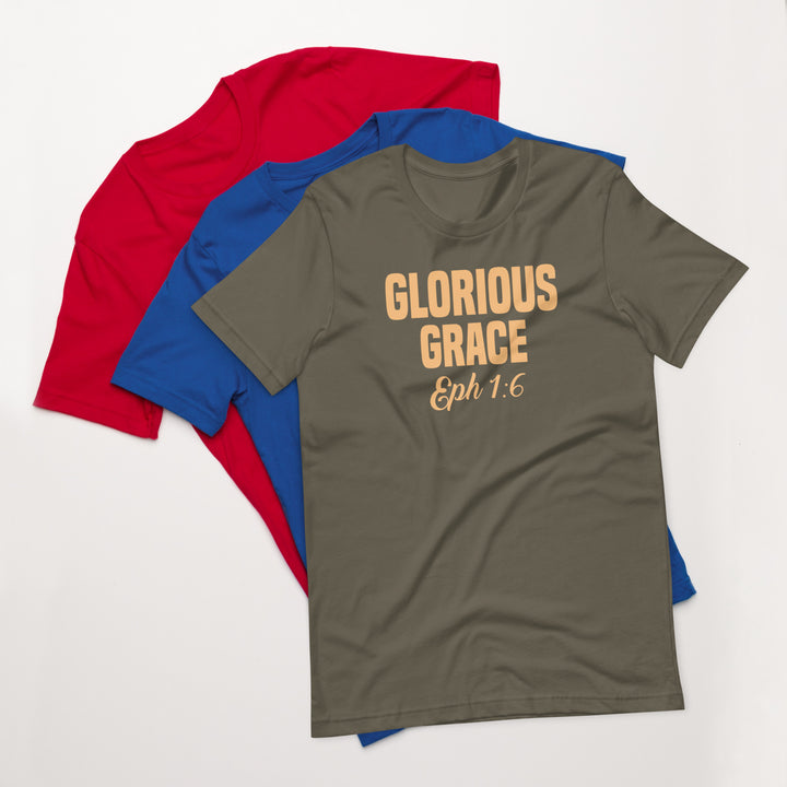 F&H Christian Glorious Grace Ephesians 1:6 Mens t-shirt