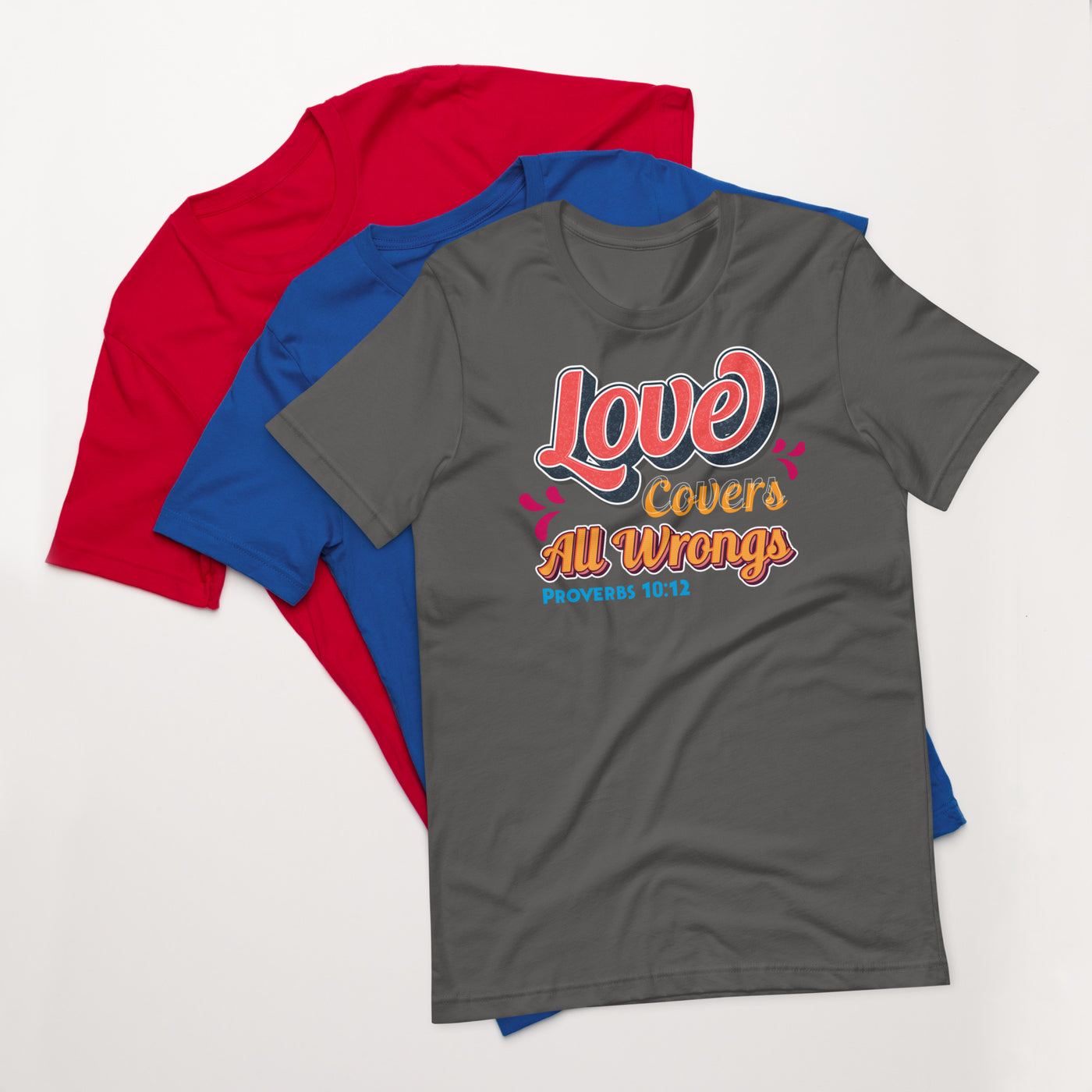 F&H Christian Love Covers All Wrongs Womens T-shirt