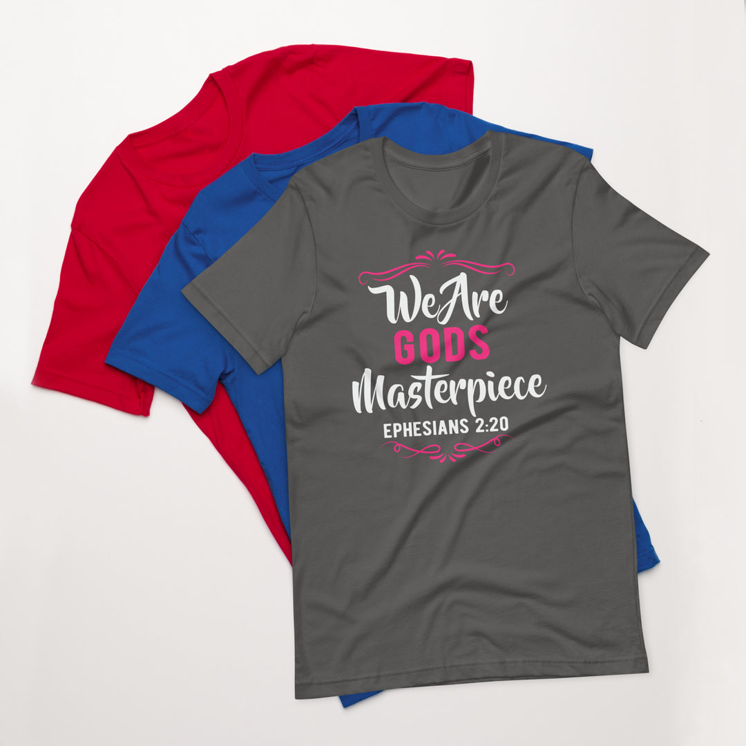 F&H Christian We Are Gods Masterpiece Ephesians 2:20 Womens t-shirt