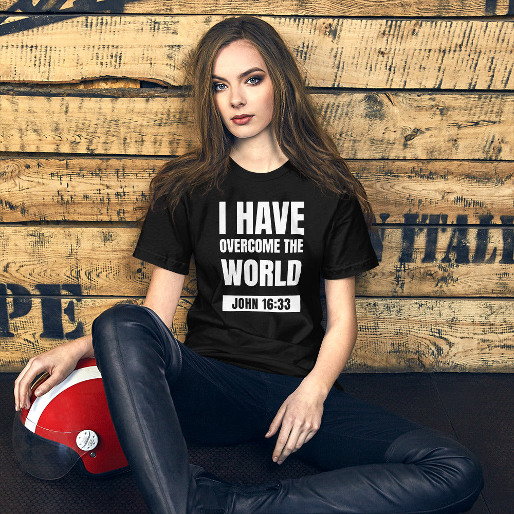 F&H Christian I Have Overcome The World Women T-Shirt - Faith and Happiness Store