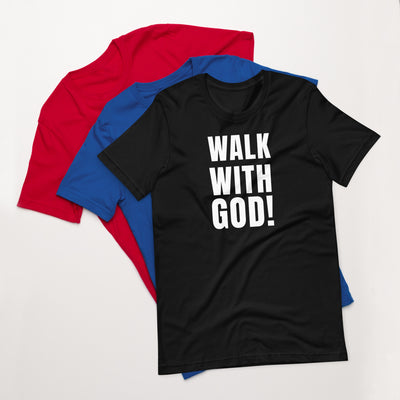 F&H Christian Walk With God Men's T-Shirt - Faith and Happiness Store