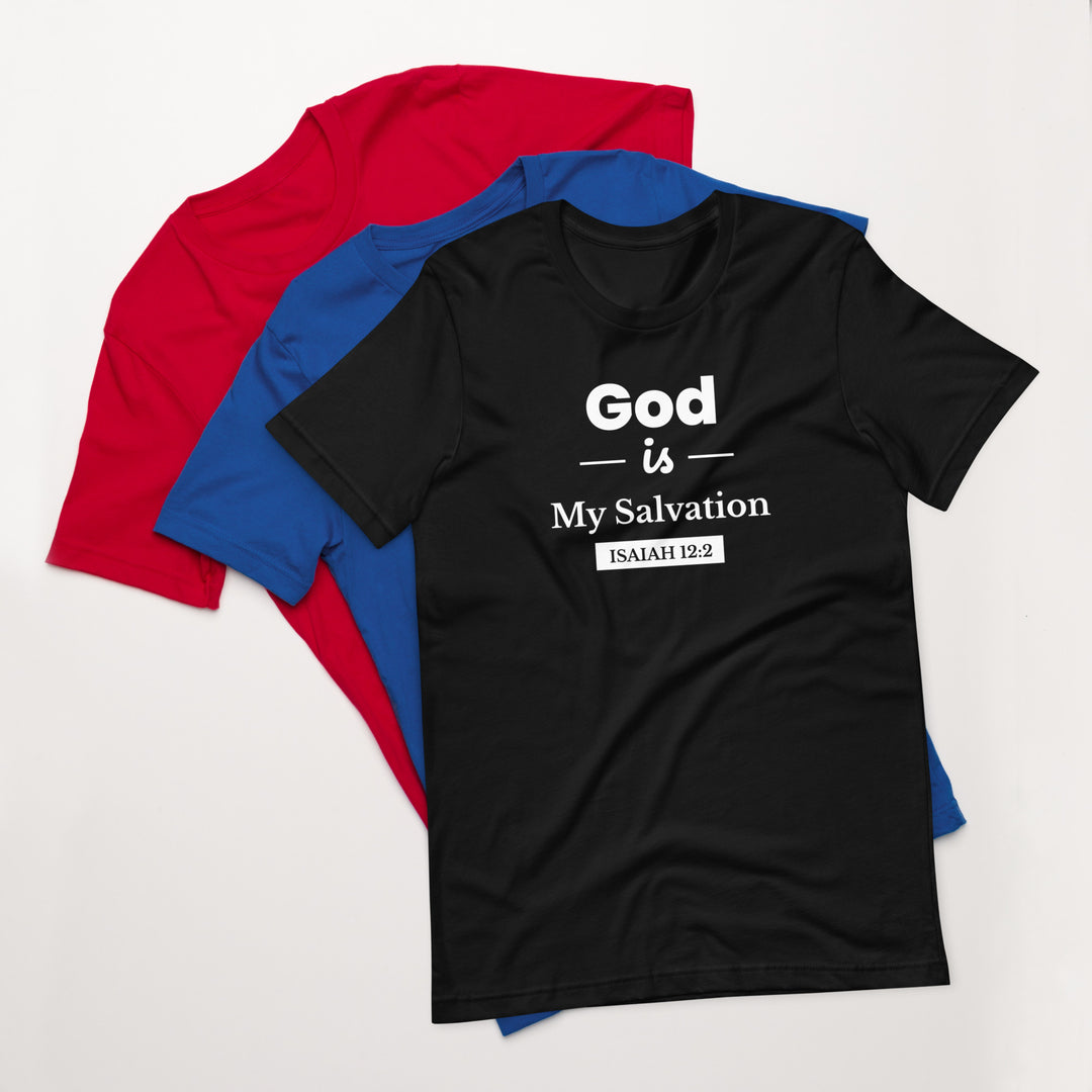 F&H Christian God is My Salvation Women's T-Shirt - Faith and Happiness Store