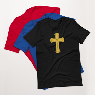 F&H Christian Gold Cross Women's T-Shirt - Faith and Happiness Store