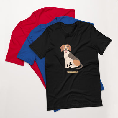F&H Christian Proverbs Jack Rusell Terrier Dog Unisex t-shirt - Faith and Happiness Store