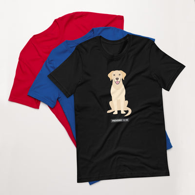 F&H Christian Proverbs Retriever Dog Men's T-shirt - Faith and Happiness Store