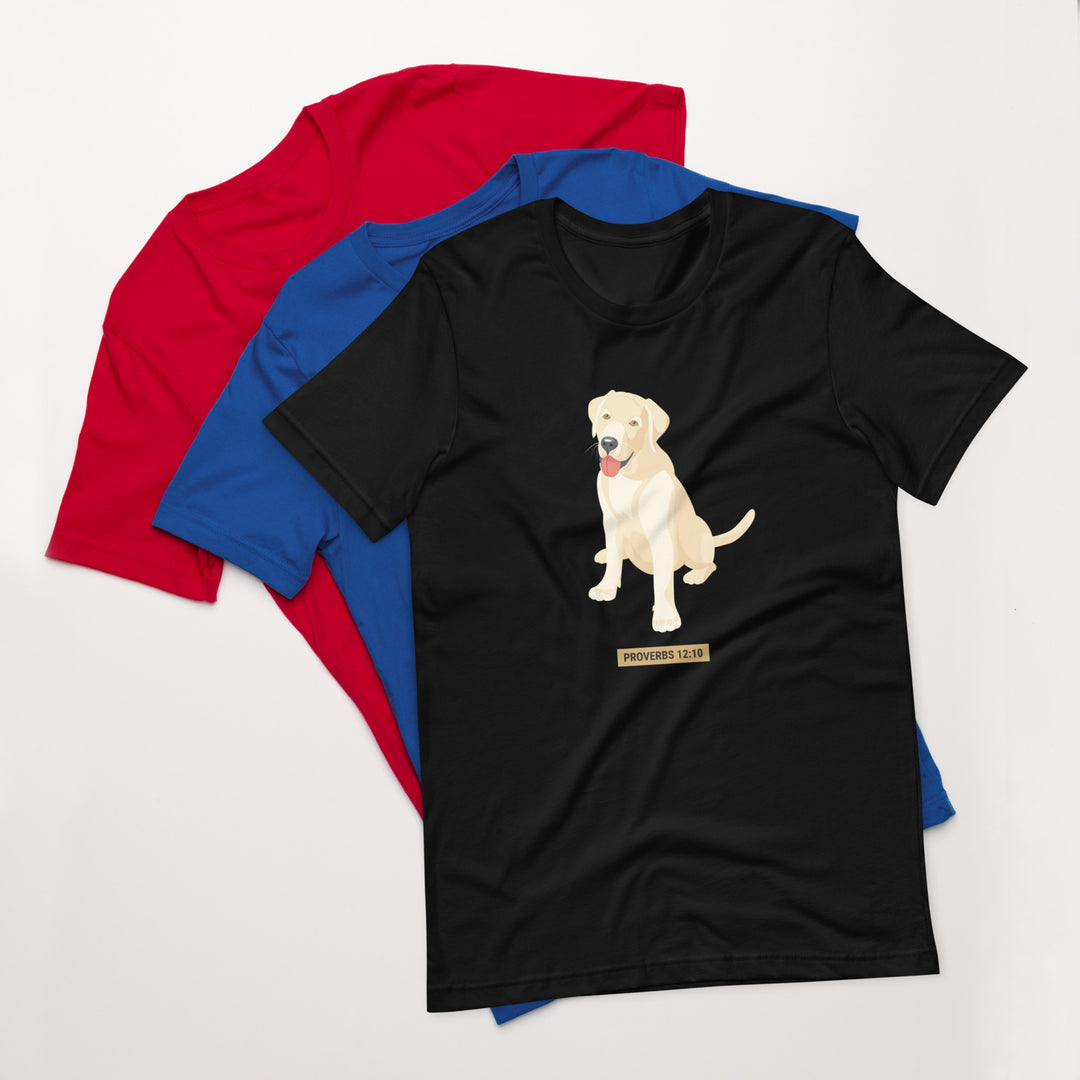 F&H Christian Proverbs Golden Retriever Unisex T-Shirt - Faith and Happiness Store
