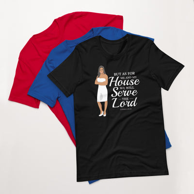 F&H Christian But As for Me and My House we will Serve the Lord Womens T-Shirt