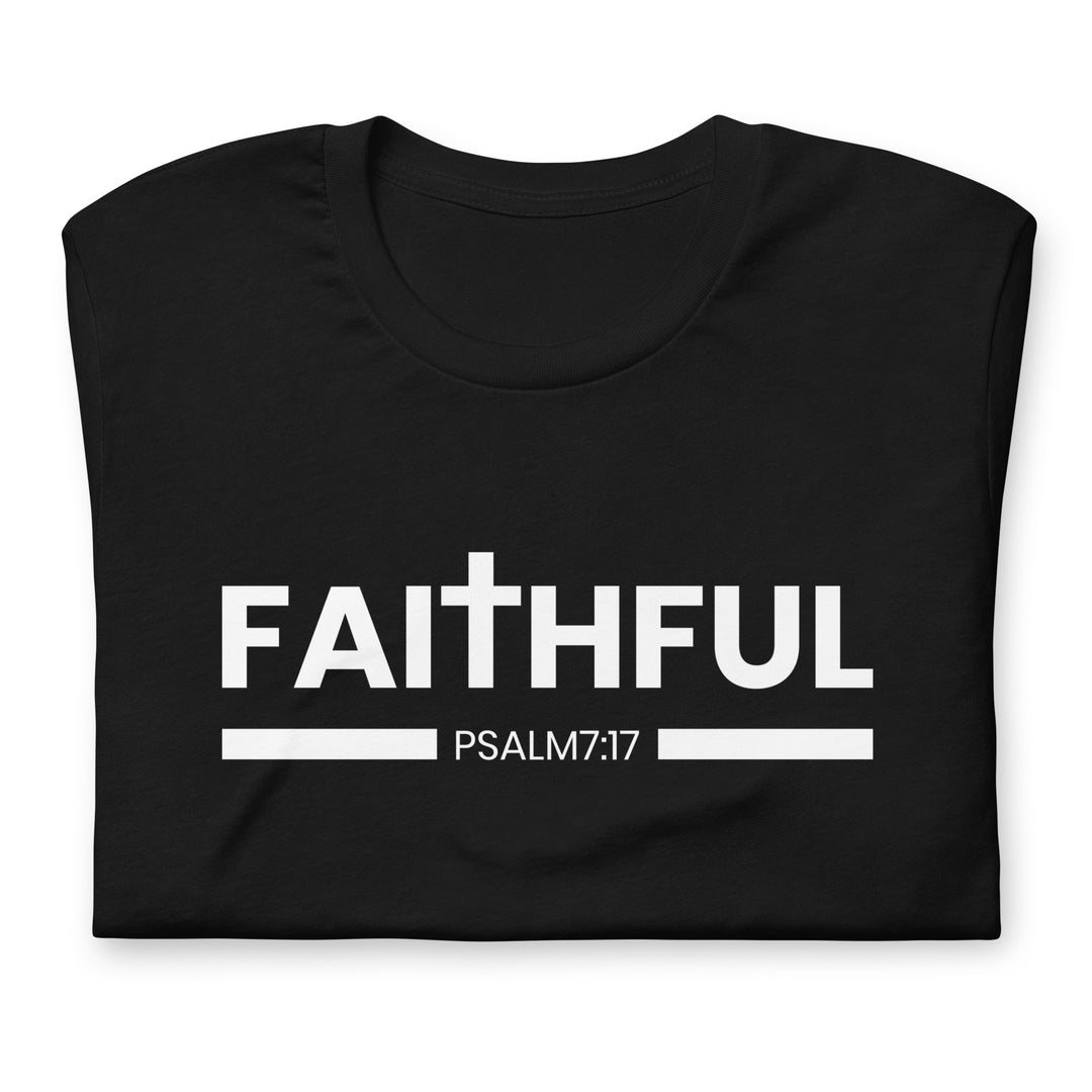 F&H Christian Faithful Psalm 7:17 Mens T-shirt