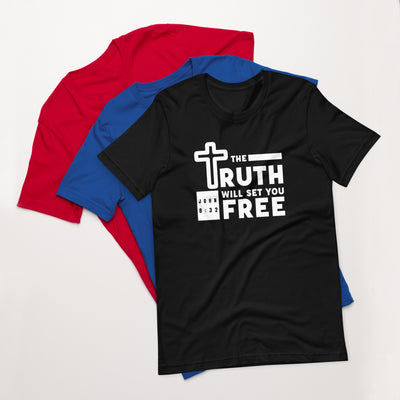F&H Christian The truth will set you free Womens t-shirt