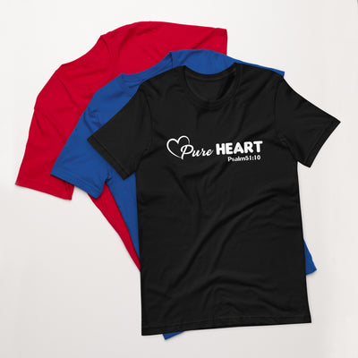 F&H Christian Pure Heart Psalm 51:10 Mens T-shirt