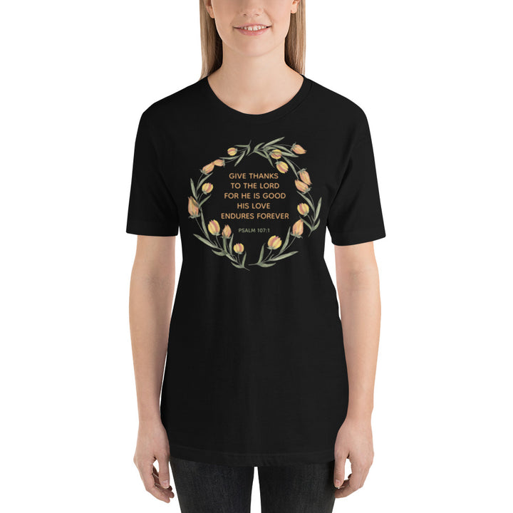 F&H Christian Give Thanks to The Lord Womens T-shirt