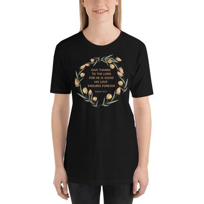 F&H Christian Give Thanks to The Lord Womens T-shirt