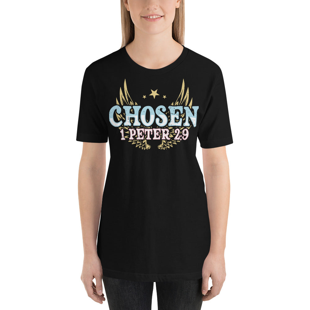 F&H Christian Chosen Blue 1 Peter 2:9 Womens  T-Shirt