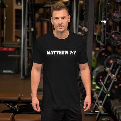F&H Christian Matthew 7:7 Ask, and It Shall Be Given Men's T-shirt