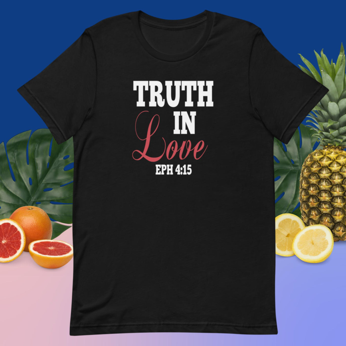 F&H Christian Truth in Love Ephesians 4:15 Womens t-shirt