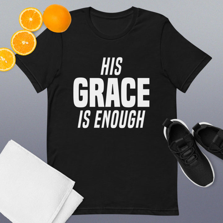 F&H Christian His Grace Is Enough Mens T-shirt