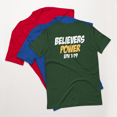 F&H Christian Believers Power Eph 1:19 Unisex t-shirt