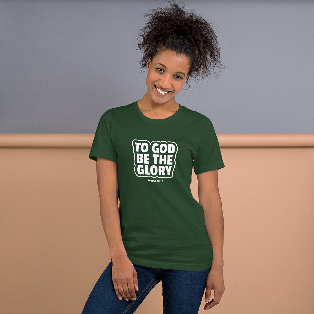 F&H Christian To God Be The Glory Women's T-Shirt - Faith and Happiness Store