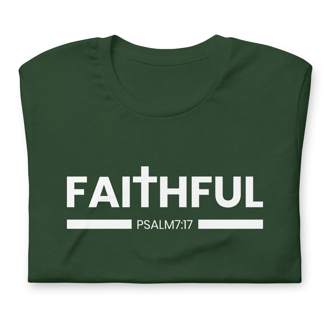 F&H Christian Faithful Psalm 7:17 Mens T-shirt