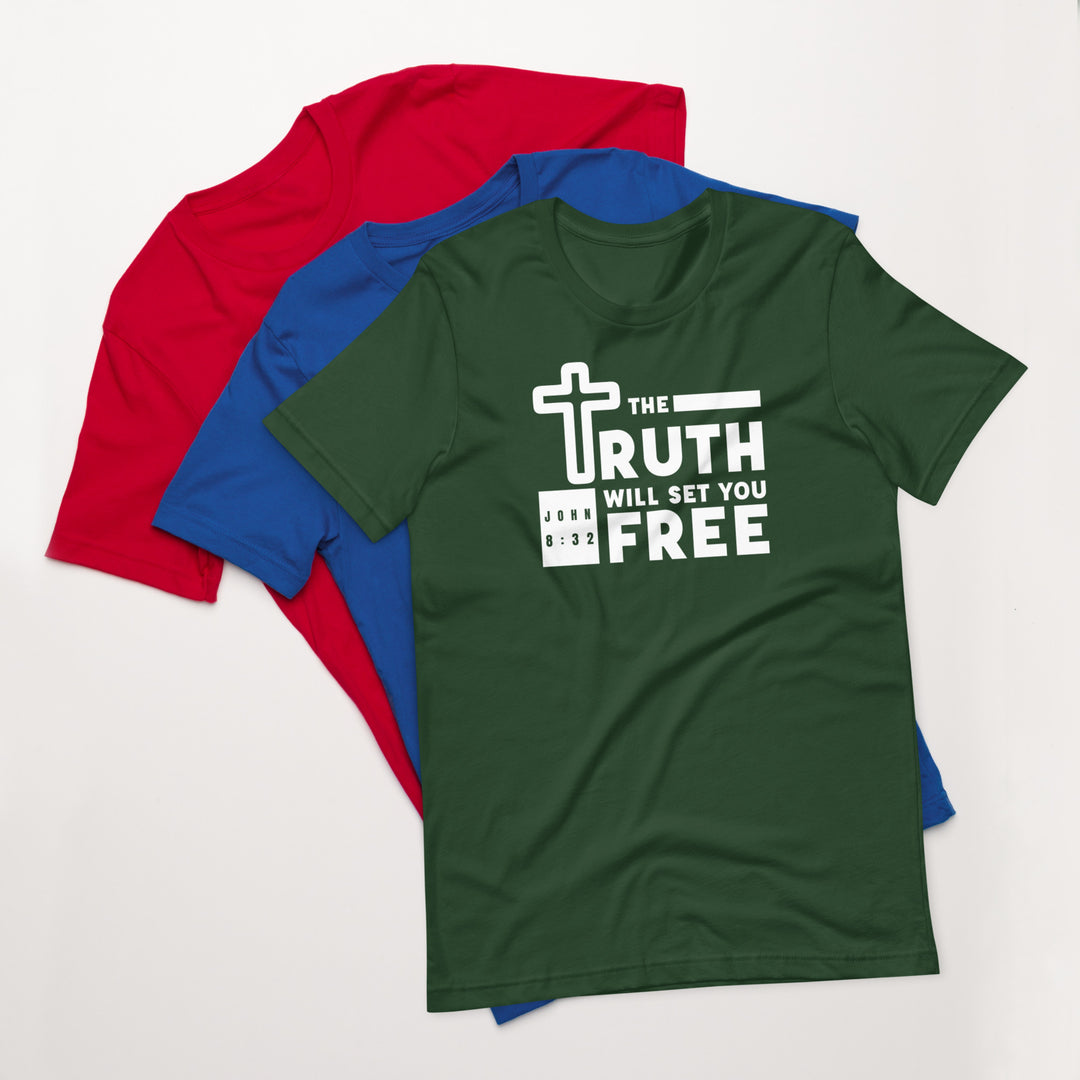 F&H Christian The Truth Will Set You Free Mens T-Shirt