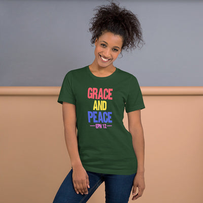 F&H Christian Grace & Peace Ephesians 1:2 Womens T-shirt