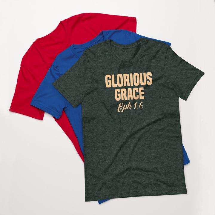F&H Christian Glorious Grace Ephesians 1:6 Mens t-shirt