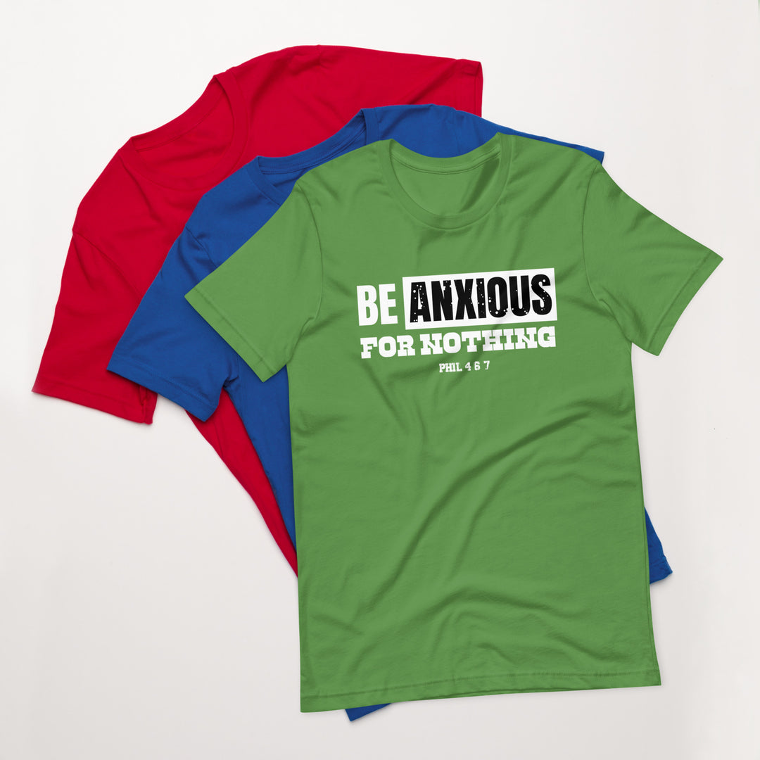 F&H Christian Be Anxious For Nothing Womens T-shirt