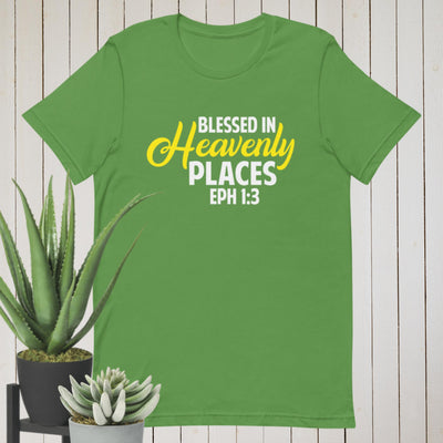 F&H Christian Blessed in Heavenly Places Ephesians 1:3 Womens t-shirt