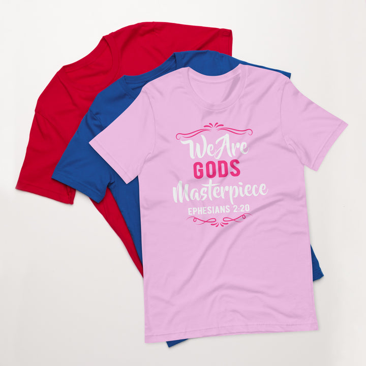 F&H Christian We Are Gods Masterpiece Ephesians 2:20 Womens t-shirt