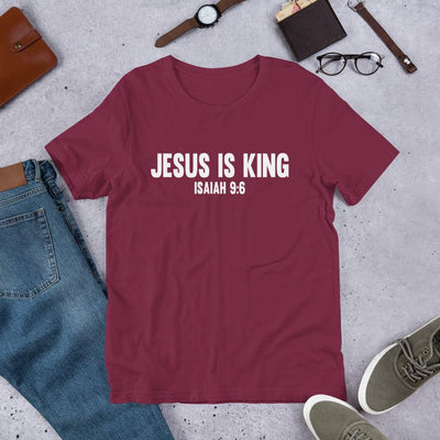 F&H Christian Jesus Is King Mens T-shirt