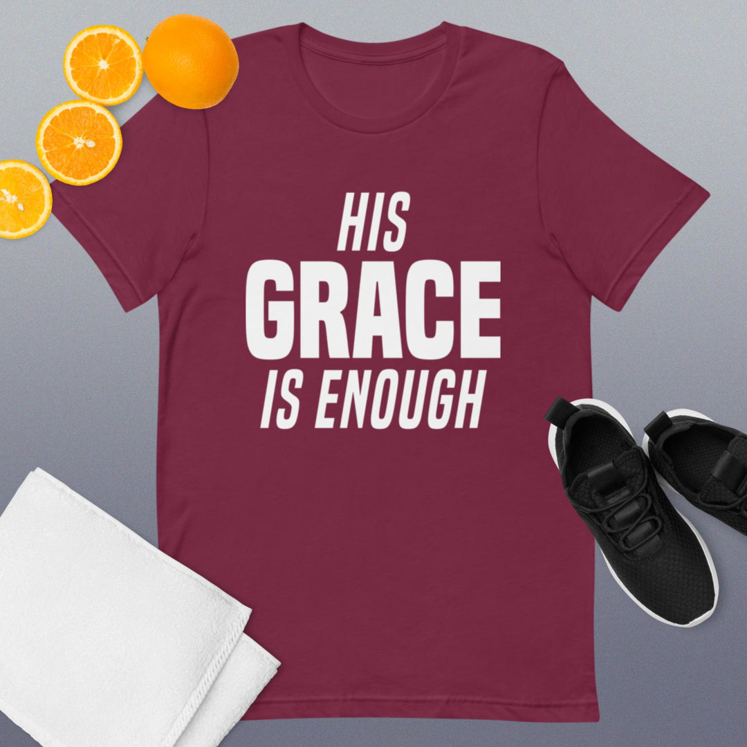 F&H Christian His Grace Is Enough Mens T-shirt