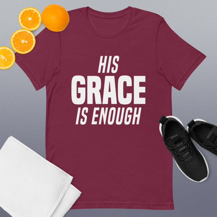 F&H Christian His Grace Is Enough Mens T-shirt