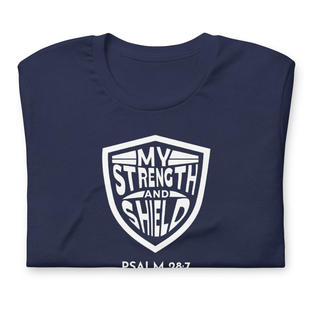 F&H Christian My Strenght and Shield Men's  T-Shirt - Faith and Happiness Store