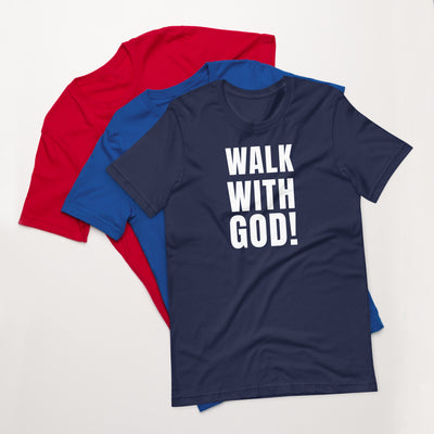 F&H Christian Walk With God Women's T-Shirt - Faith and Happiness Store